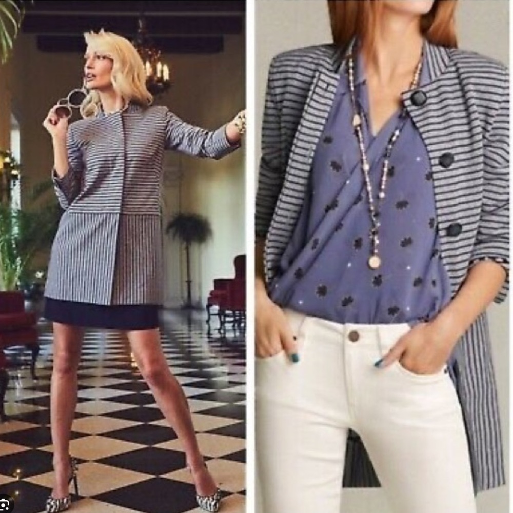 CAbi Dappled Stripe Car Coat